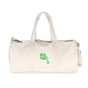 Smiley - Sac de sport en toile recyclée Stanley/Stella - blanc naturel - Devant