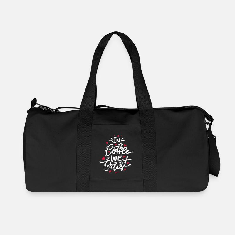 In Coffee We Trust - Recycelte Canvas-Sporttasche von Stanley/Stella - Schwarz