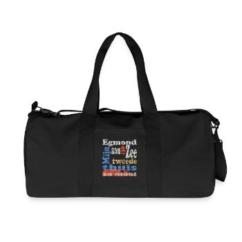 Egmond aan Zee Holland - Recycelte Canvas-Sporttasche von Stanley/Stella - Schwarz - Vorne