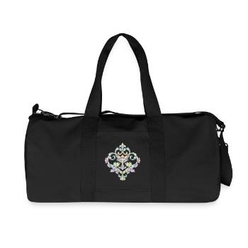 beautiful pastel colored baroque ornament - Recycled Canvas Sports Bag by Stanley/Stella - black - Front