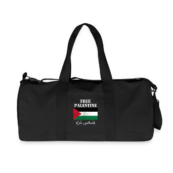 Drapeau de Palestine libre - Sac de sport en toile recyclée Stanley/Stella - noir - Devant