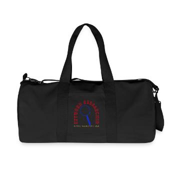 Keyword Research Magnifying Glass Logo - Recycled Canvas Sports Bag by Stanley/Stella - black - Front