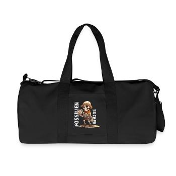 Fossil Hunter Skeletal Adventure - Recycled Canvas Sports Bag by Stanley/Stella - black - Front