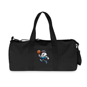 Easter Basketball Egg Sporty Easter Egg Decoration - Recycled Canvas Sports Bag by Stanley/Stella - black - Front