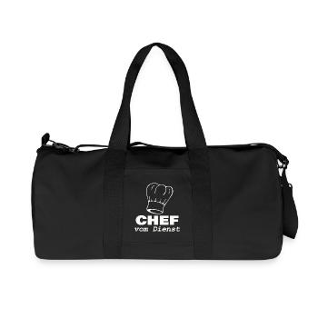 CHIEF ON DUTY - Recycled Canvas Sports Bag by Stanley/Stella - black - Front