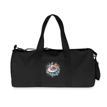 Ballet dancer with tutu - Recycled Canvas Sports Bag by Stanley/Stella - black - Front