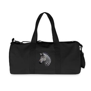 Zebra - Recycled Canvas Sports Bag by Stanley/Stella - black - Front