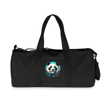 Panda - Recycled Canvas Sports Bag by Stanley/Stella - black - Front