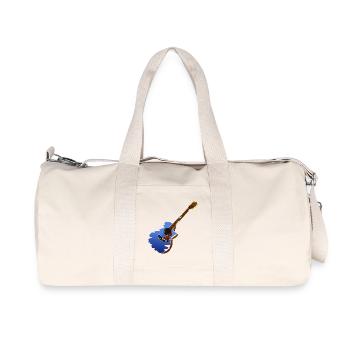 Musicien guitare - Sac de sport en toile recyclée Stanley/Stella - blanc naturel - Devant