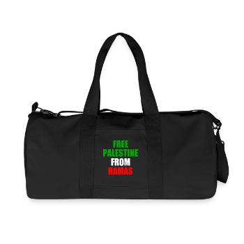 Israel Free palestine from hama - Sac de sport en toile recyclée Stanley/Stella - noir - Devant