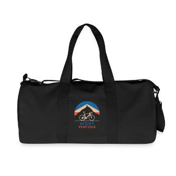 Mont Ventoux with a bike - Recycled Canvas Sports Bag by Stanley/Stella - black - Front