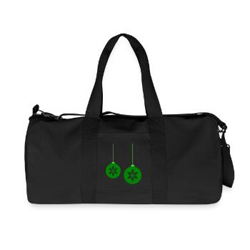 Boule de Noël Étoile 2 - Sac de sport en toile recyclée Stanley/Stella - noir - Devant