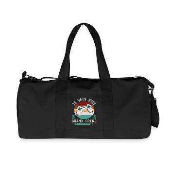 Futur Grand Frère Annonce Naissance Geek Gamer - Sac de sport en toile recyclée Stanley/Stella - noir - Devant