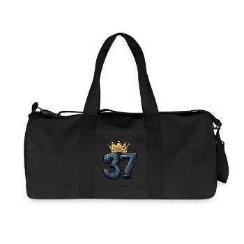 37 Number Krone - Recycled Canvas Sports Bag by Stanley/Stella - black - Front