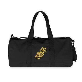 arrows pattern ornament - Recycled Canvas Sports Bag by Stanley/Stella - black - Front