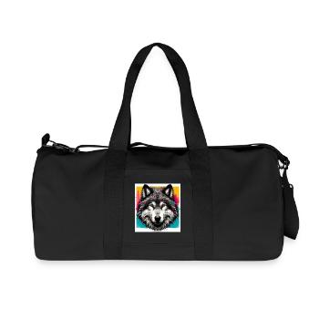 Wolf - Recycled Canvas Sports Bag by Stanley/Stella - black - Front