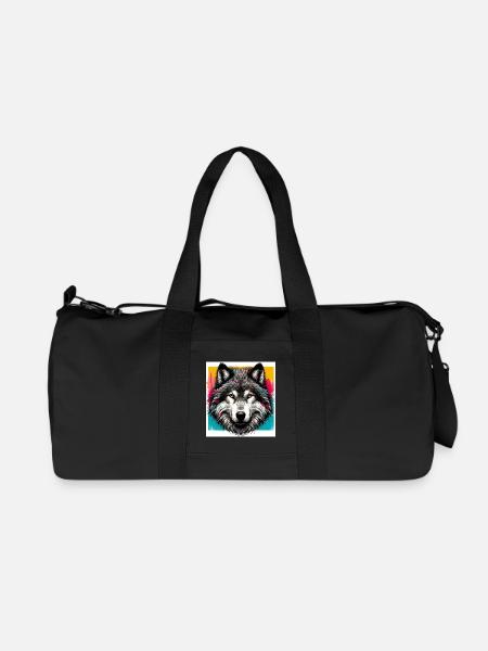 Wolf - Recycled Canvas Sports Bag by Stanley/Stella - black