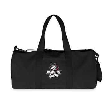 Hardstyle Queen Unicorn Design - Recycled Canvas Sports Bag by Stanley/Stella - black - Front