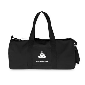 Kurze und starke Kaffeetasse - Recycelte Canvas-Sporttasche von Stanley/Stella - Schwarz - Vorne