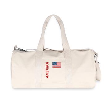 New York - Recycled Canvas Sports Bag by Stanley/Stella - natural - Front