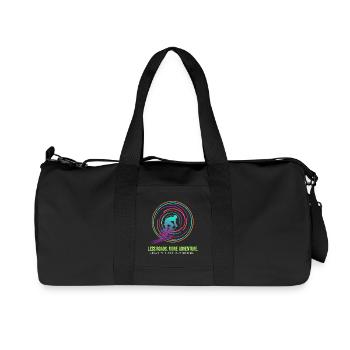 Cycling Adventure: Neon Spiral - Recycled Canvas Sports Bag by Stanley/Stella - black - Front