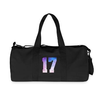 Issue 17 – 17th Anniversary Gift - Recycled Canvas Sports Bag by Stanley/Stella - black - Front