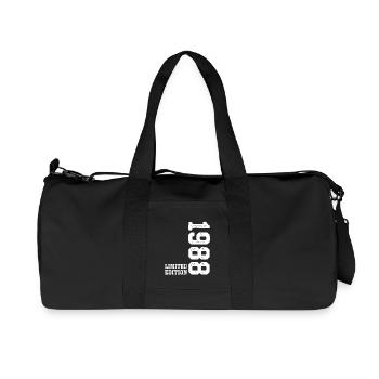 38th Birthday 1988 Limited Edition Man Woman - Recycled Canvas Sports Bag by Stanley/Stella - black - Front