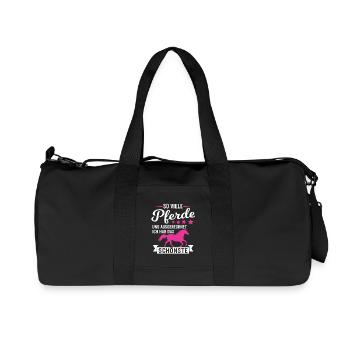 Geschenk Pferde Pferdemädchen Pferdeliebhaber - Recycelte Canvas-Sporttasche von Stanley/Stella - Schwarz - Vorne