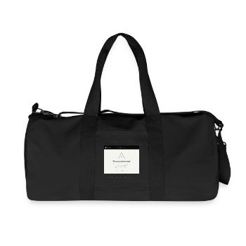 HUMAN DETECTED - Recycled Canvas Sports Bag by Stanley/Stella - black - Front