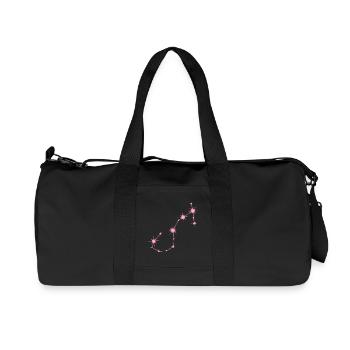 Scorpio Star Constellation Zodiac Sign Pastel Pink - Recycled Canvas Sports Bag by Stanley/Stella - black - Front