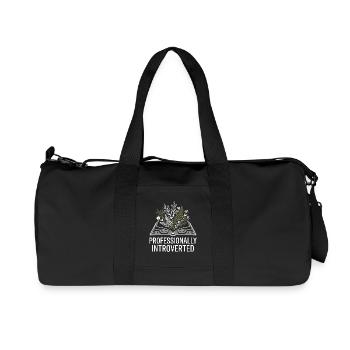 Introverti professionnellement - Sac de sport en toile recyclée Stanley/Stella - noir - Devant
