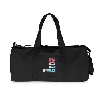 7. Geburtstag Limited Edition 2019 – Jahrgang 2019 - Recycelte Canvas-Sporttasche von Stanley/Stella - Schwarz - Vorne
