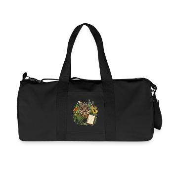 POLLEN TUBE CHECK Pflanzen - Recycelte Canvas-Sporttasche von Stanley/Stella - Schwarz - Vorne