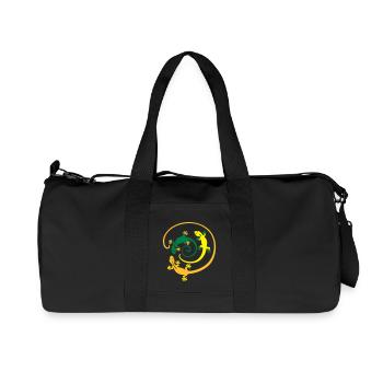 Gecko Spirale - Recycelte Canvas-Sporttasche von Stanley/Stella - Schwarz - Vorne