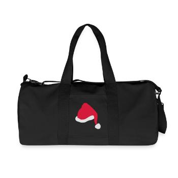 Cadeaux drôles pour Noël - Sac de sport en toile recyclée Stanley/Stella - noir - Devant