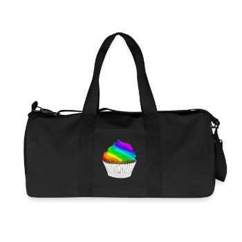 Cupcake - Recycelte Canvas-Sporttasche von Stanley/Stella - Schwarz - Vorne