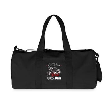 Real Women ride their own - Recycelte Canvas-Sporttasche von Stanley/Stella - Schwarz - Vorne