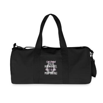 Voyez ça avec mon cheval! - Sac de sport en toile recyclée Stanley/Stella - noir - Devant