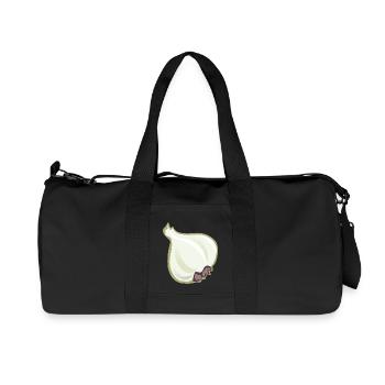 knoblauch garlic veggie gemuese vegetables4 - Recycelte Canvas-Sporttasche von Stanley/Stella - Schwarz - Vorne