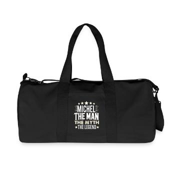 Michel - Sac de sport en toile recyclée Stanley/Stella - noir - Devant