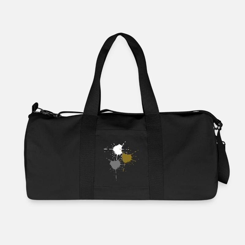 3 basic colors - Splash - V3 - Recycled Canvas Sports Bag by Stanley/Stella - black