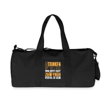 Bier - Ist wie Sex ... - Recycelte Canvas-Sporttasche von Stanley/Stella - Schwarz - Vorne
