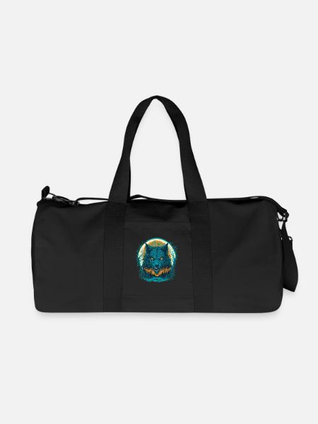 Lykanthrop Porträt - Werwolf - Recycelte Canvas-Sporttasche von Stanley/Stella - Schwarz