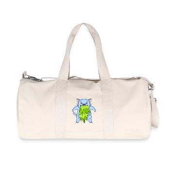 Cat puking puke - Recycled Canvas Sports Bag by Stanley/Stella - natural - Front