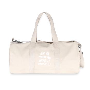 viser, lancer, pointer, répéter - Sac de sport en toile recyclée Stanley/Stella - blanc naturel - Devant