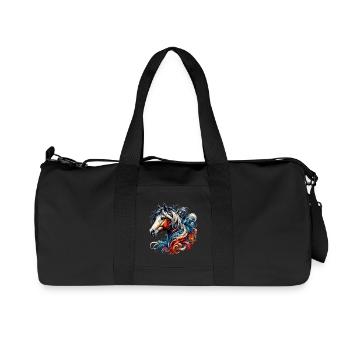 Cheval - Sac de sport en toile recyclée Stanley/Stella - noir - Devant