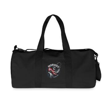 NORWAY FISHING TOUR - Moose Edition - Recycled Canvas Sports Bag by Stanley/Stella - black - Front