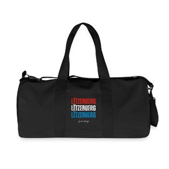 Drapeau du Luxembourg, fierté luxembourgeoise - Sac de sport en toile recyclée Stanley/Stella - noir - Devant