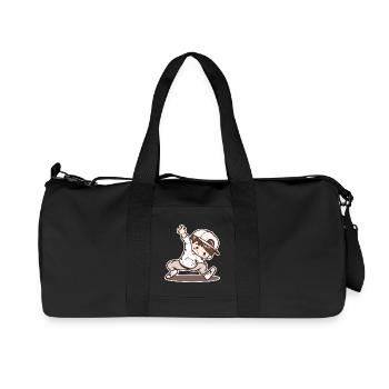 Kleiner Breakdancing Junge - Recycelte Canvas-Sporttasche von Stanley/Stella - Schwarz - Vorne