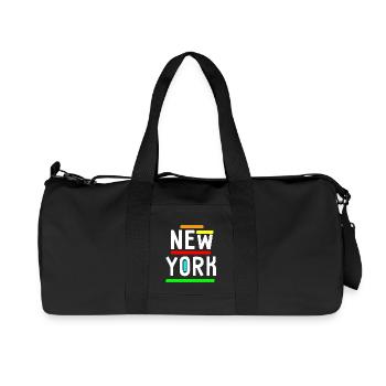 New York - Funny Colorful - USA - Amerika - NYC - Recycelte Canvas-Sporttasche von Stanley/Stella - Schwarz - Vorne